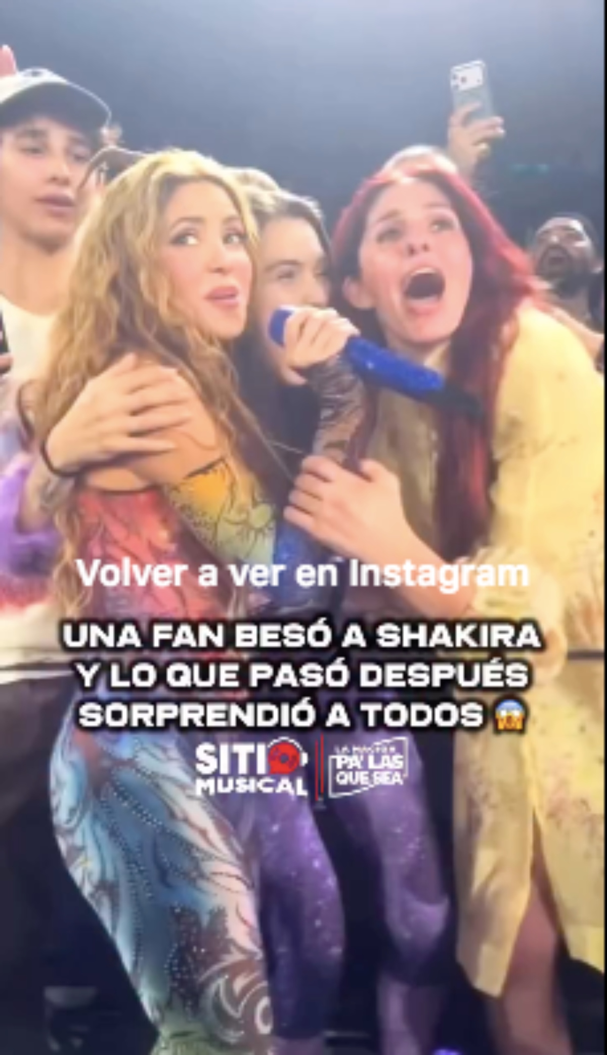 Fanática sorprende a Shakira en pleno concierto