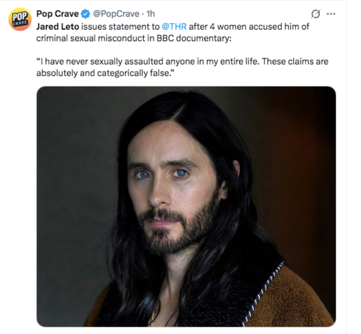 Jared Leto es acusado por cuatro mujeres de presunto abuso