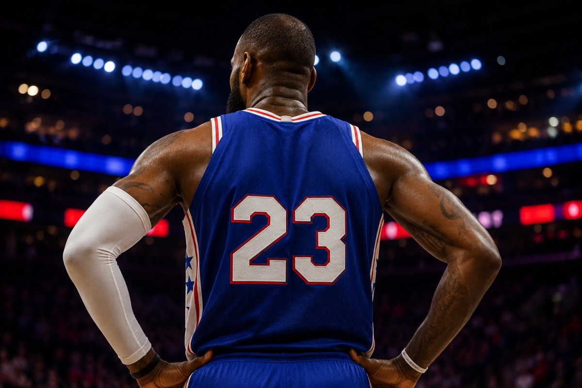 LeBron James ya viste el 23 con los Sixers: Filadelfia recibe a una leyenda de la NBA