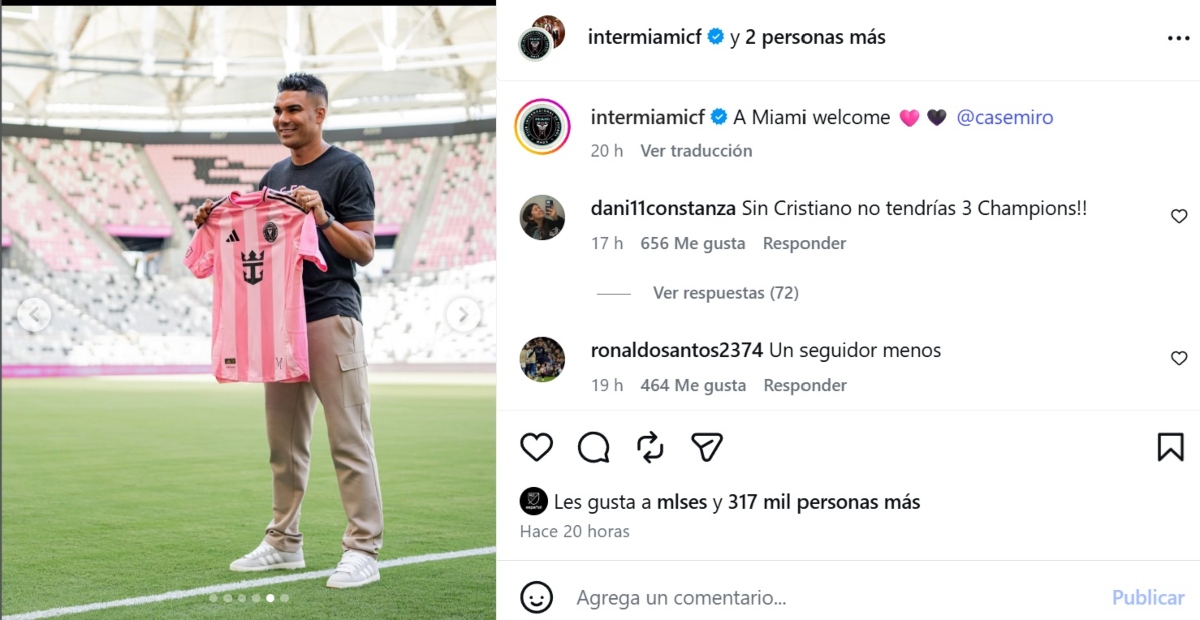 Casemiro revela su sueño con Messi
