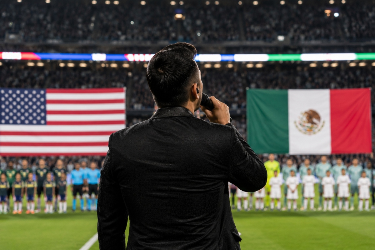 Frankie J desata polémica al equivocarse con el Himno Nacional en el All-Star entre Liga MX y MLS