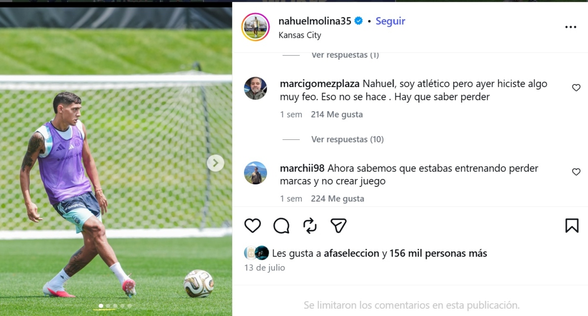 FIFA investiga a Argentina y Gavi, Nahuel Molina