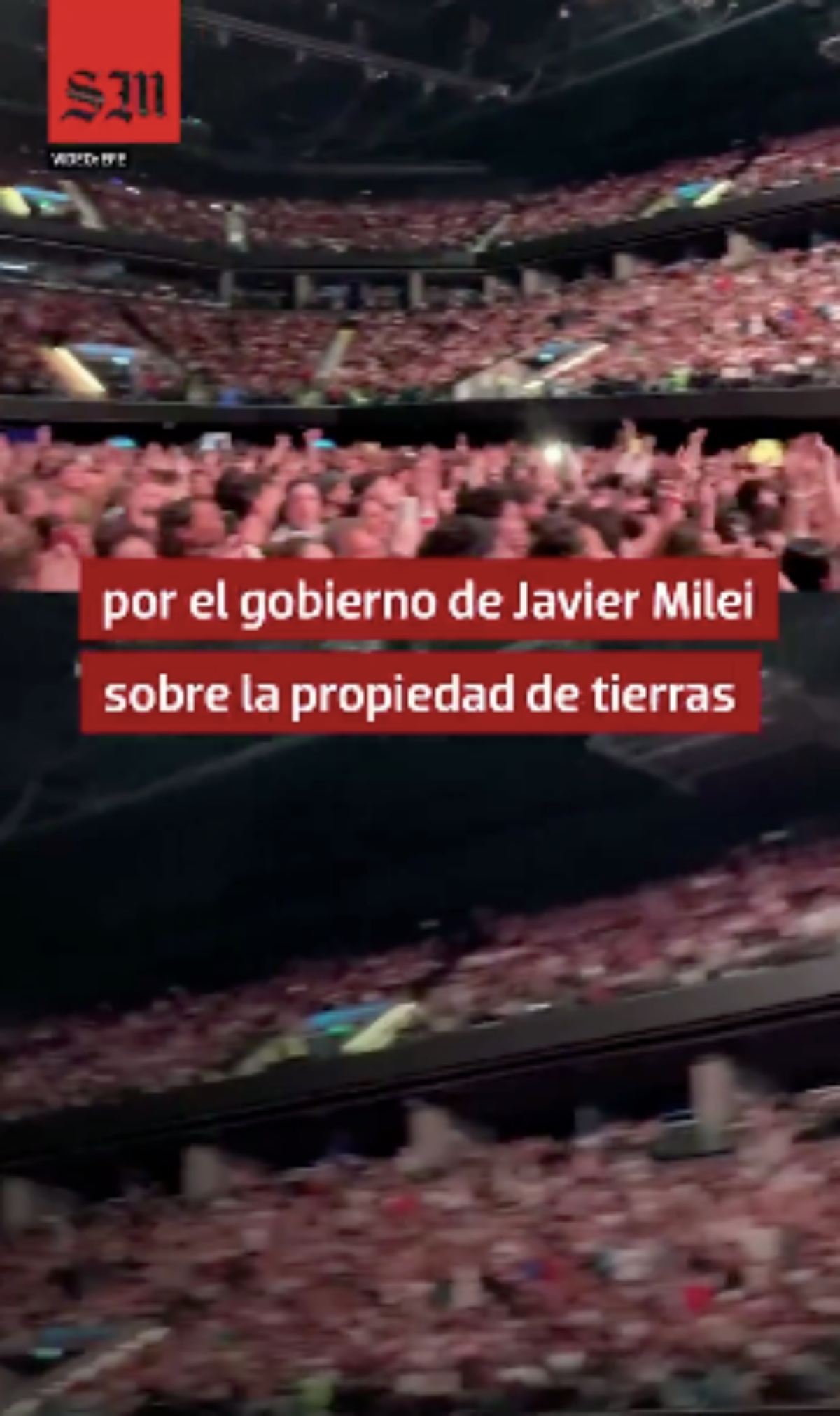 Fans de Rosalía protestan contra el Gobierno de Argentina en pleno concierto