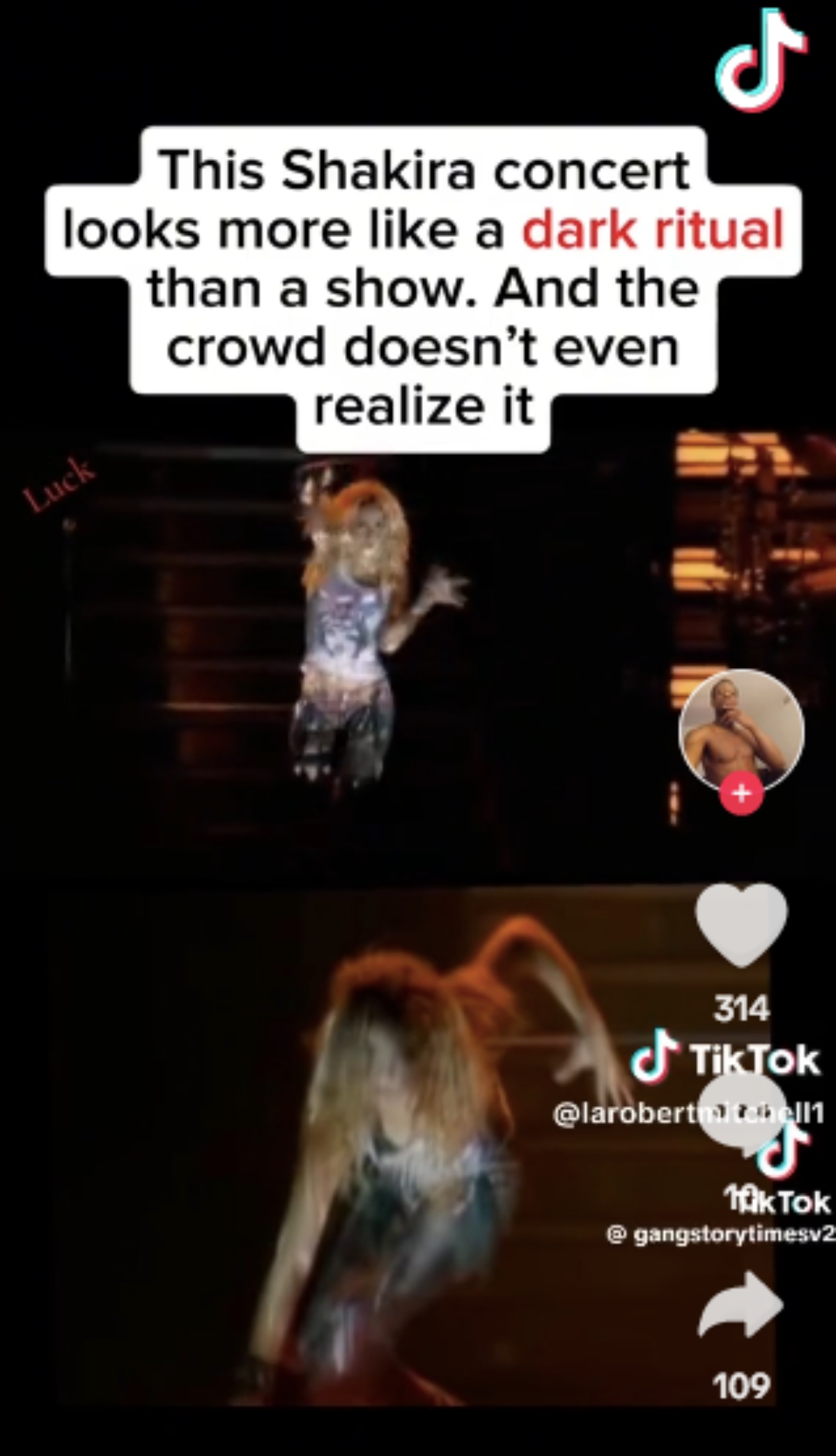 Video de supuesta 'posesión demoníaca' de Shakira
