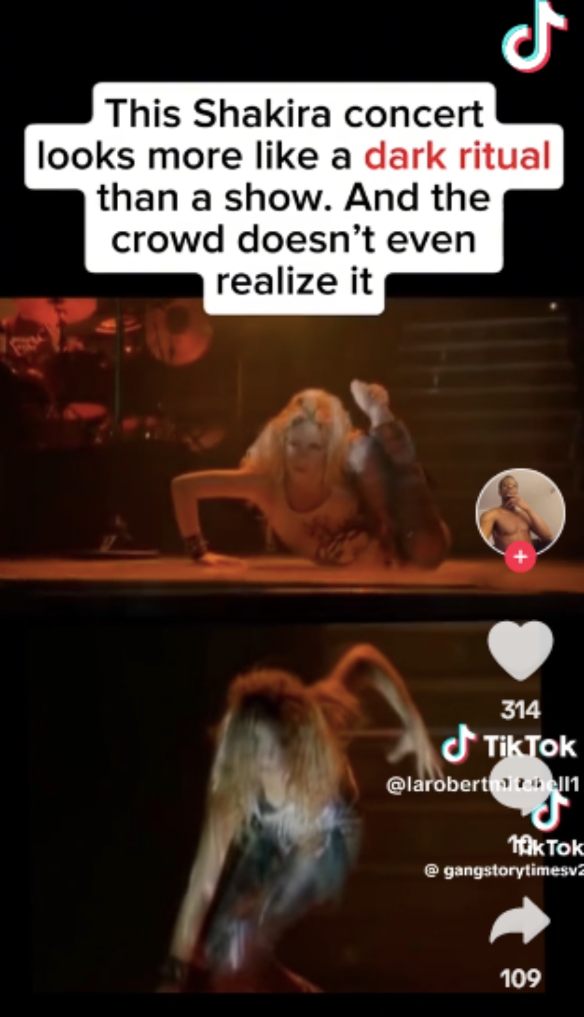 Video de supuesta 'posesión demoníaca' de Shakira