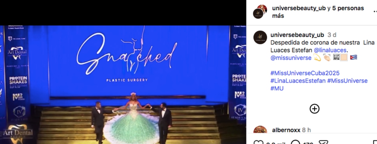 Lina Luaces hija de Lili Estefan dice adiós a la corona