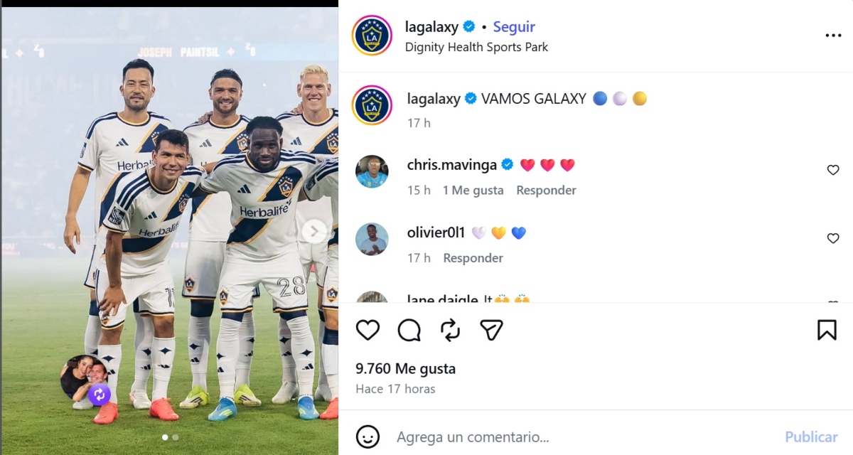 Chucky Lozano vuelve a ser titular con LA Galaxy