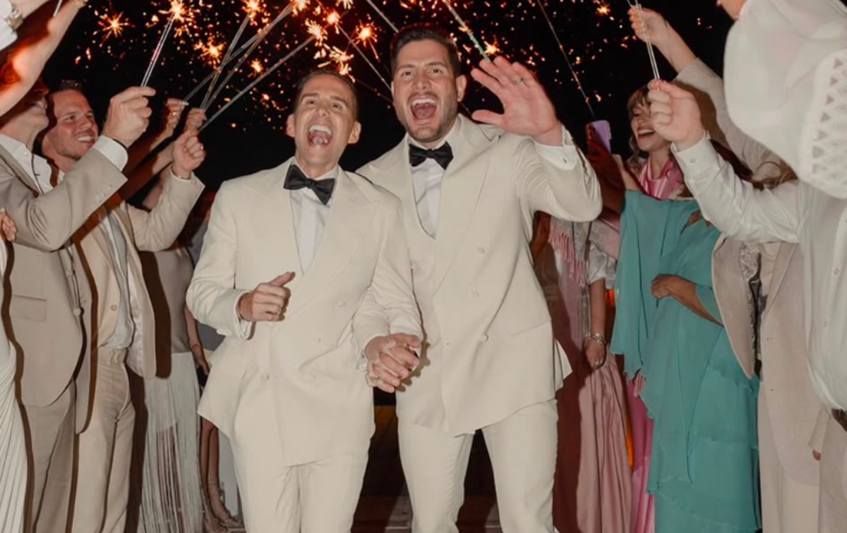¡Hubo boda! El presentador Alejandro Chabán se casa con su novio Alejandro Cesare