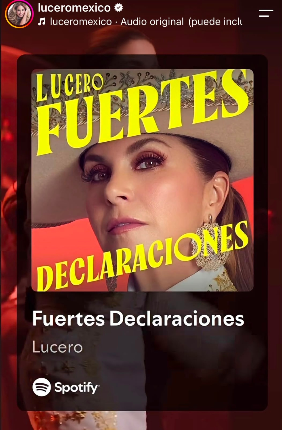 Lucero estrena 'Fuertes Declaraciones' disco 'Conexión Mexicana'