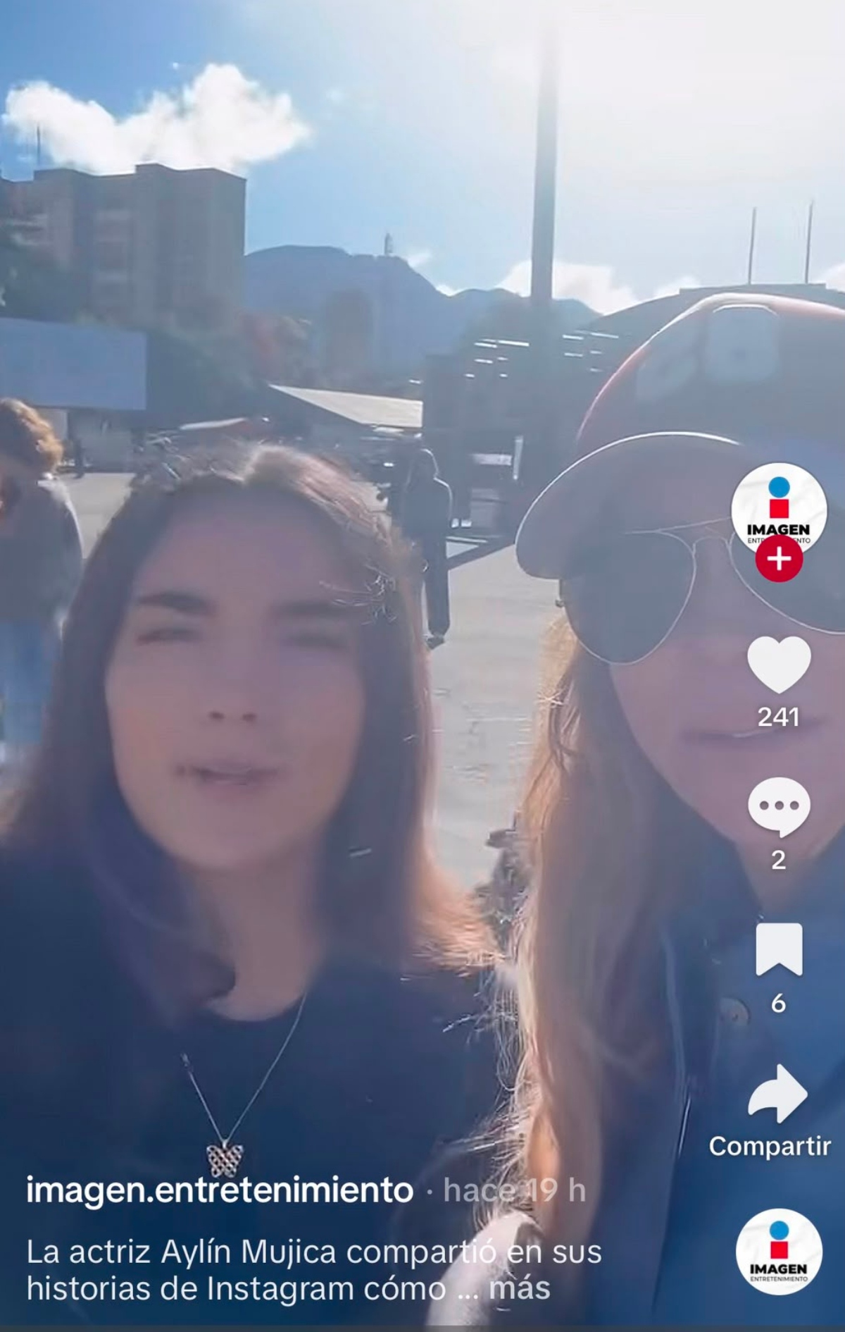 La reacción de Aylín Mujica ante el terremoto de Colombia