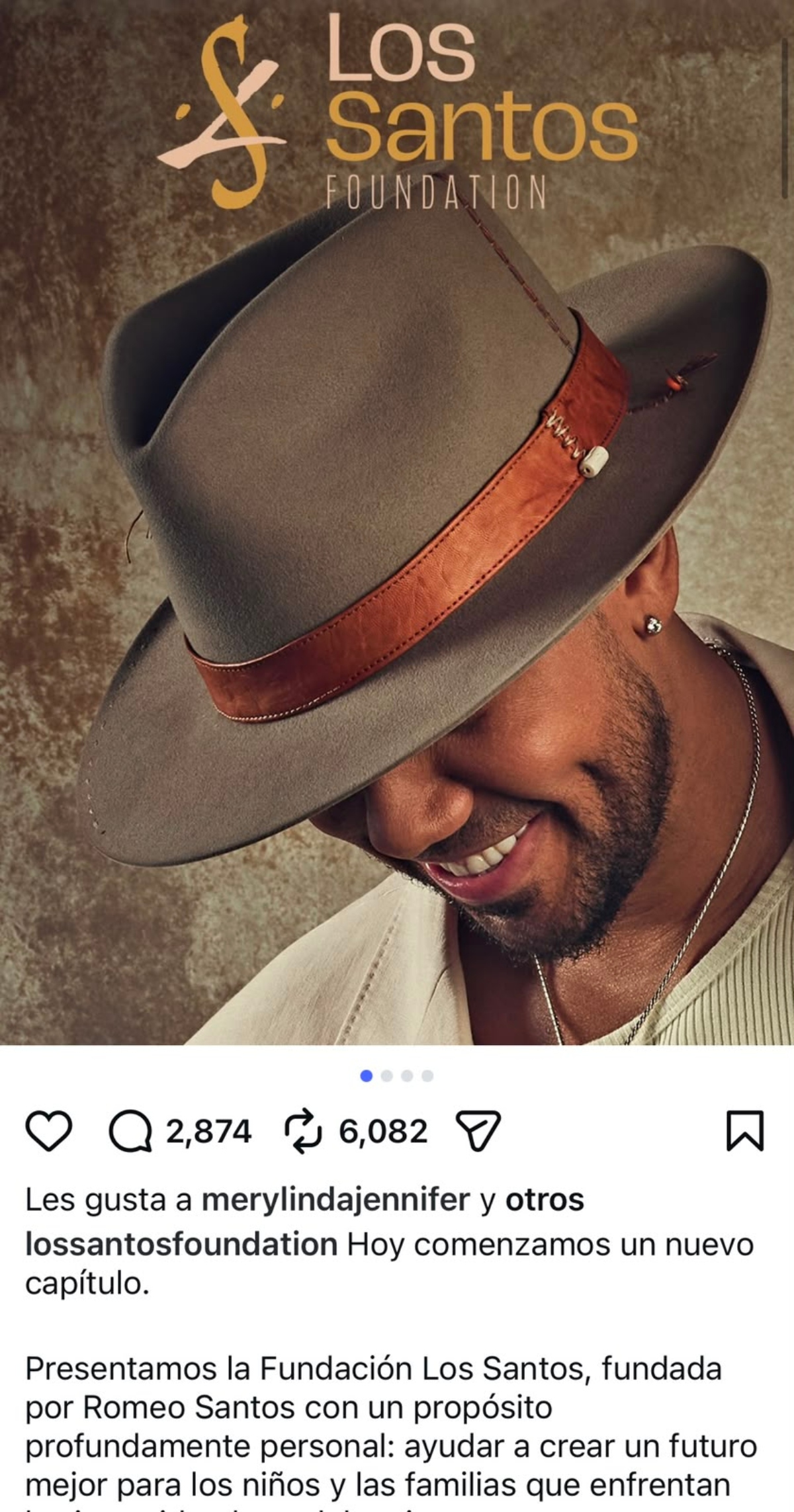 Romeo Santos anuncia su fundación 'Los Santos' para niños