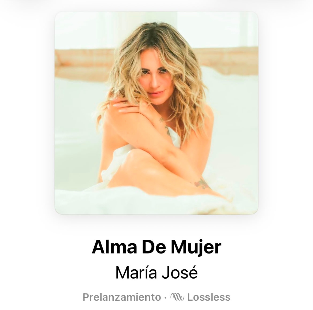 'Alma de mujer' el nuevo disco de la cantante María José
