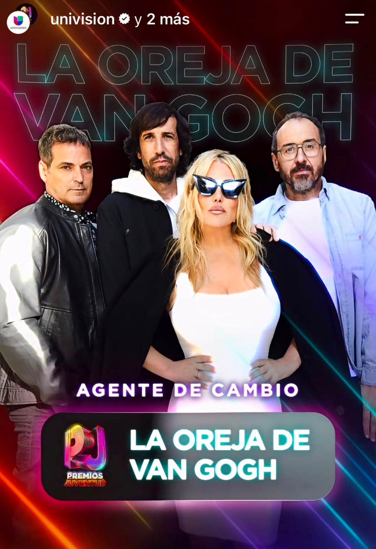 La Oreja de Van Gogh gala de Premios Juventud en España
