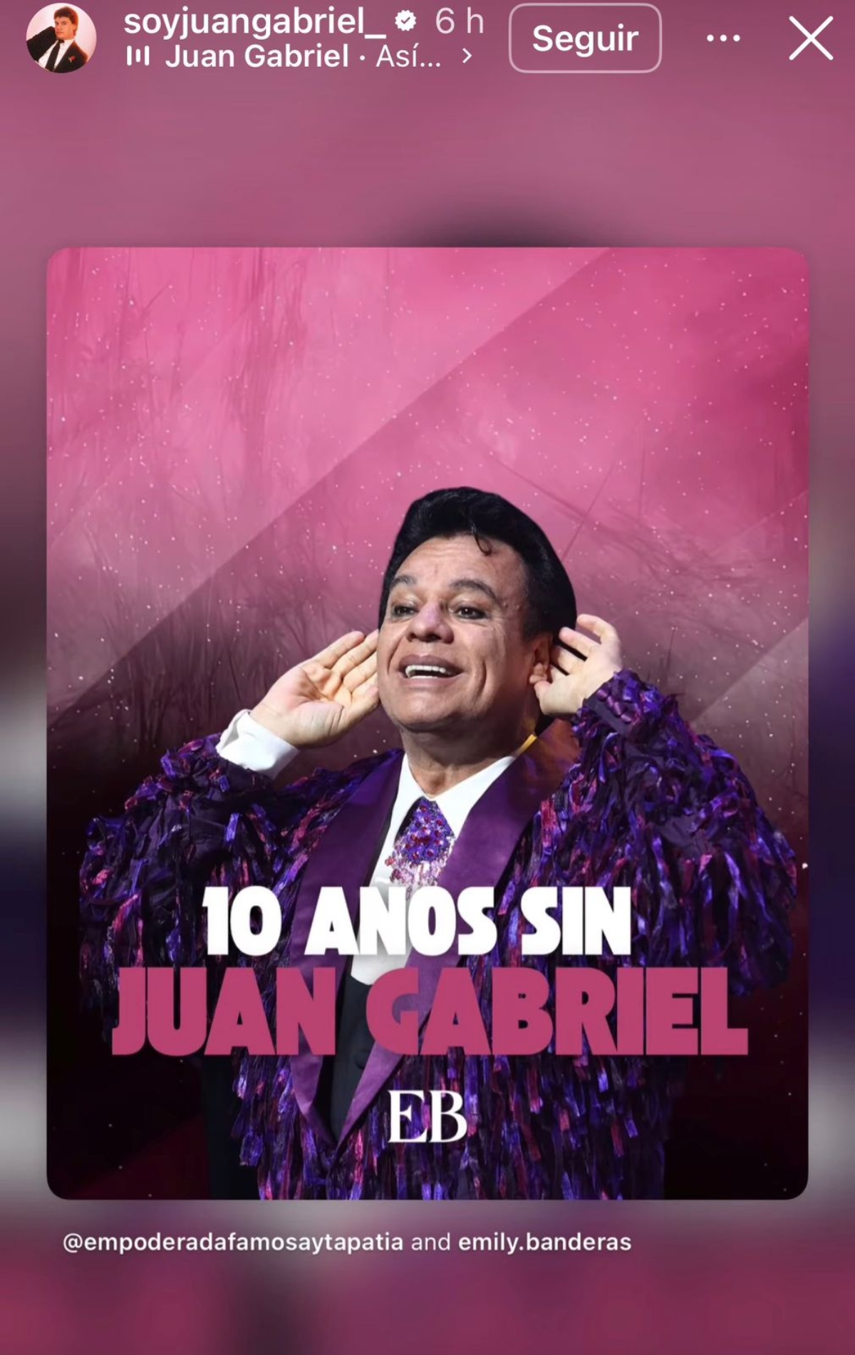 Se cumplen 10 años de la muerte de Juan Gabriel