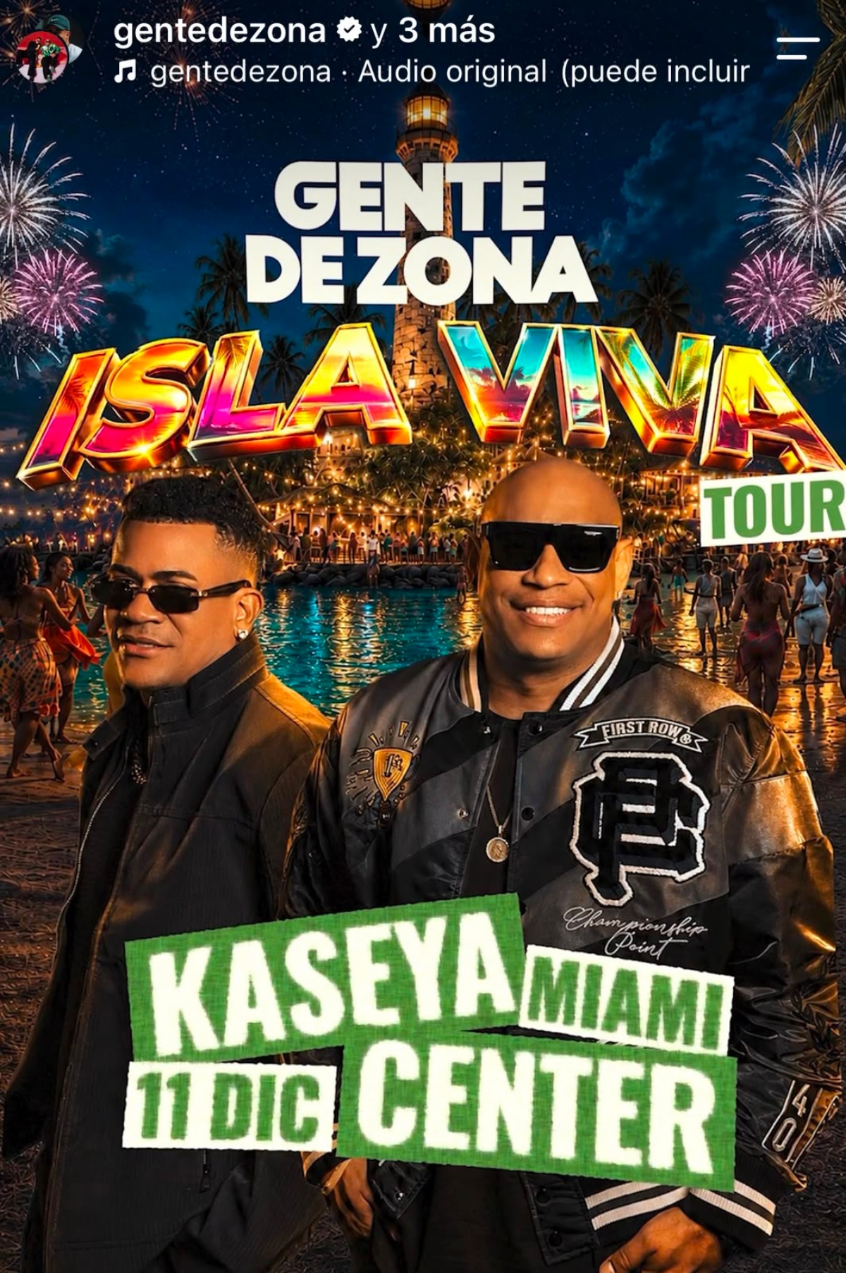 Gente de Zona anuncia concierto en EEUU para el mes de diciembre