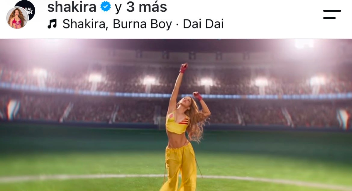 Shakira por fin lanza la versión en español de 'Dai Dai'