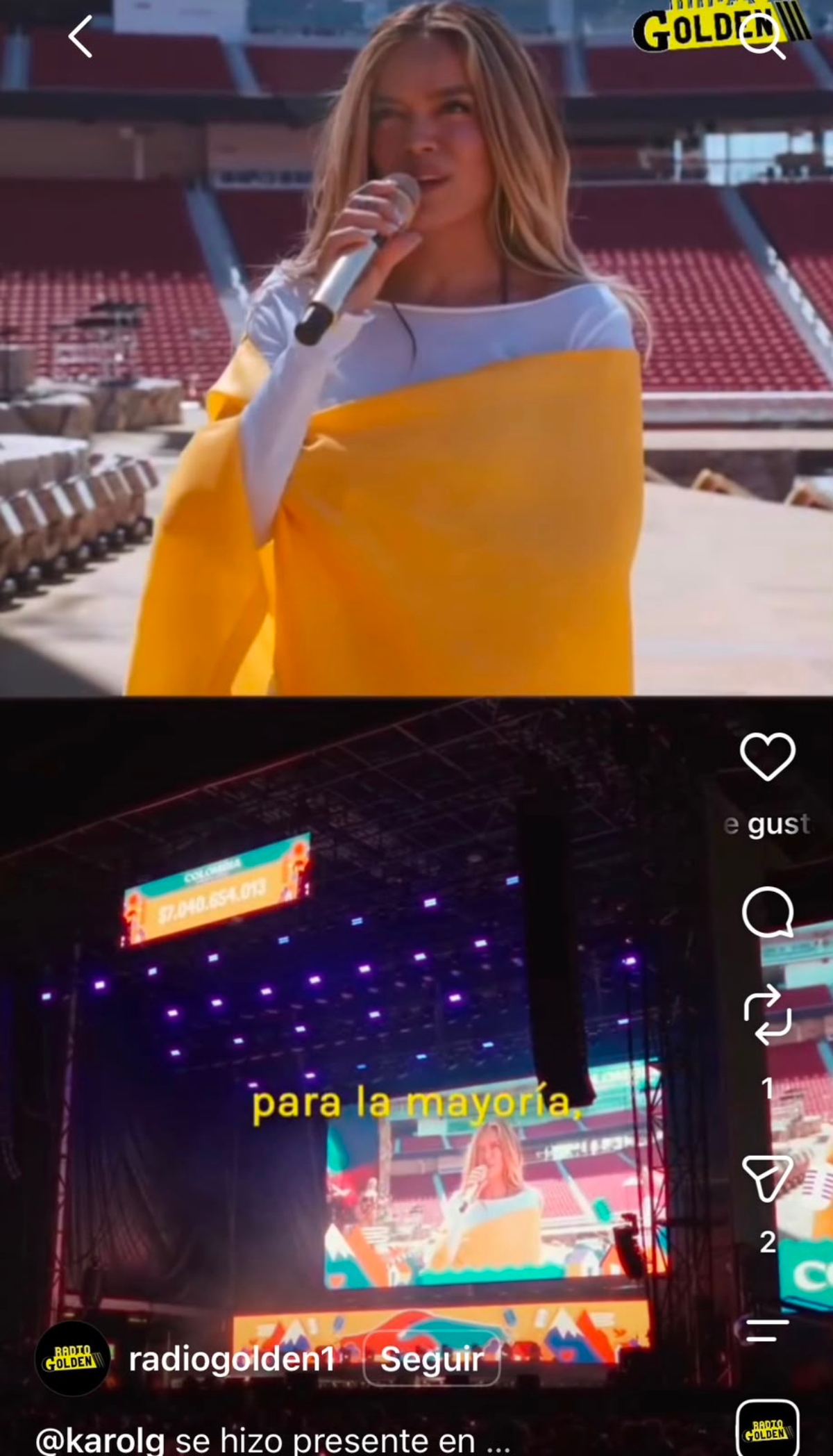 Karol G Maluma Miguel Bosé concierto apoyo víctimas terremoto Colombia