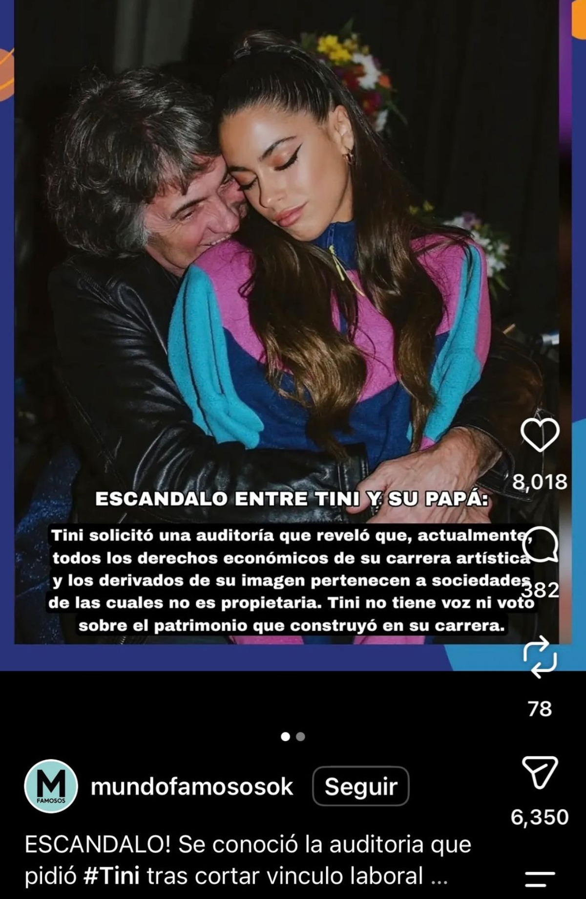 Tini Stoessel estalla pleito legal contra su padre por dinero