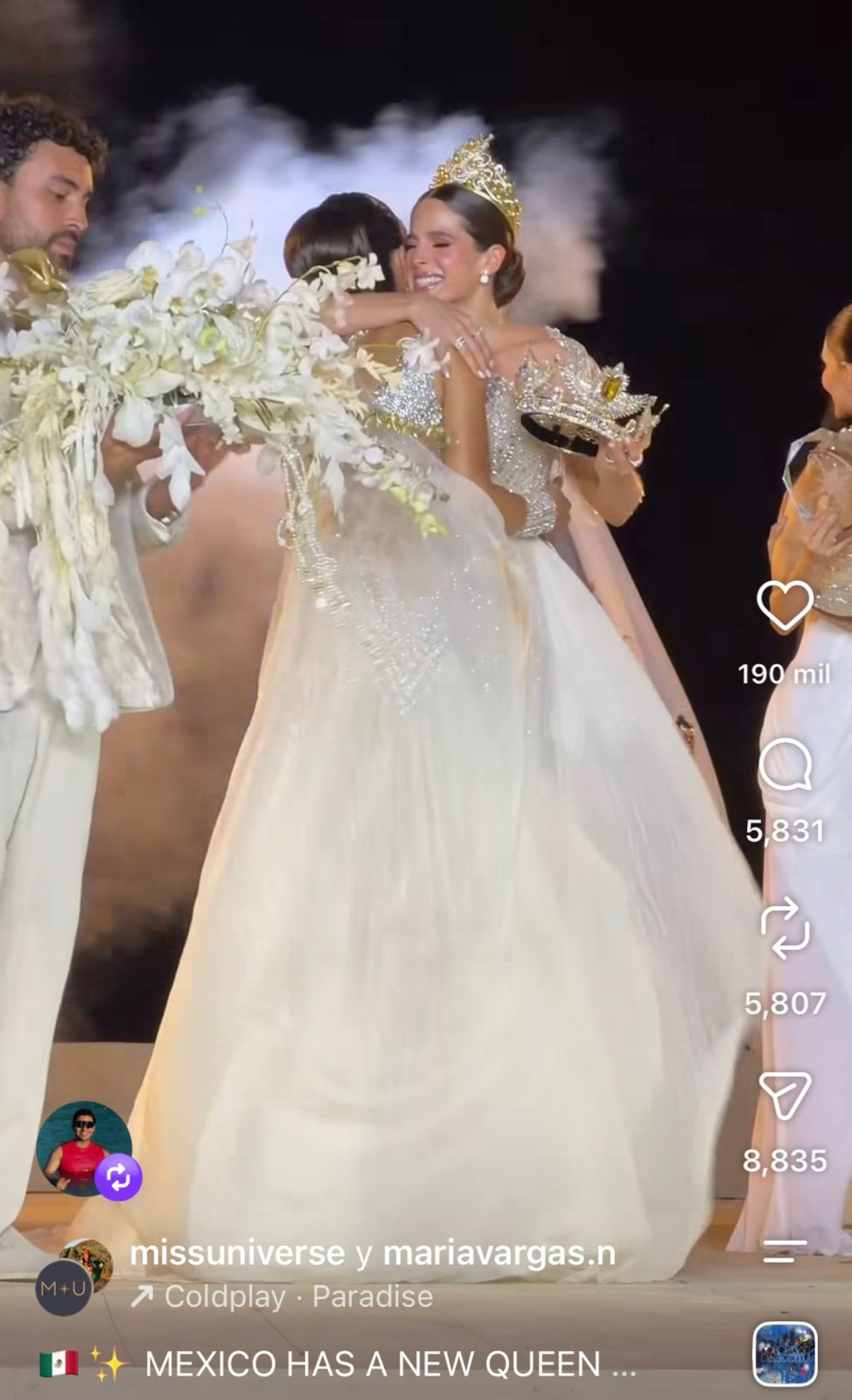Fátima Bosch corona a María Vargas como la nueva Miss Universo México