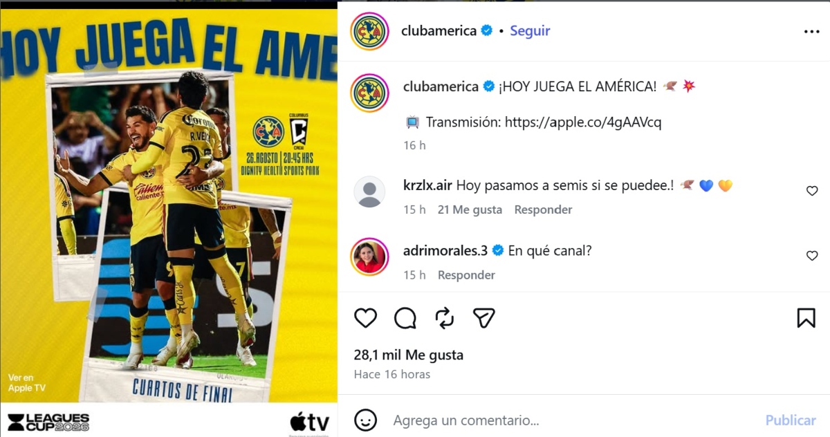 América vs Columbus Crew