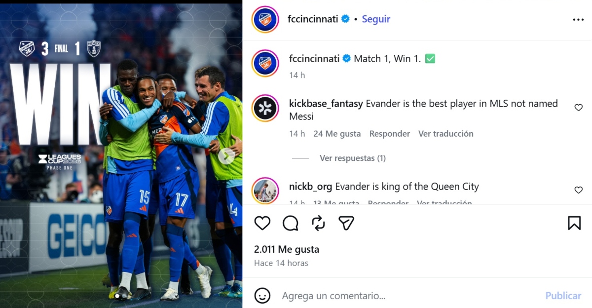 Pachuca cae ante Cincinnati en Leagues Cup