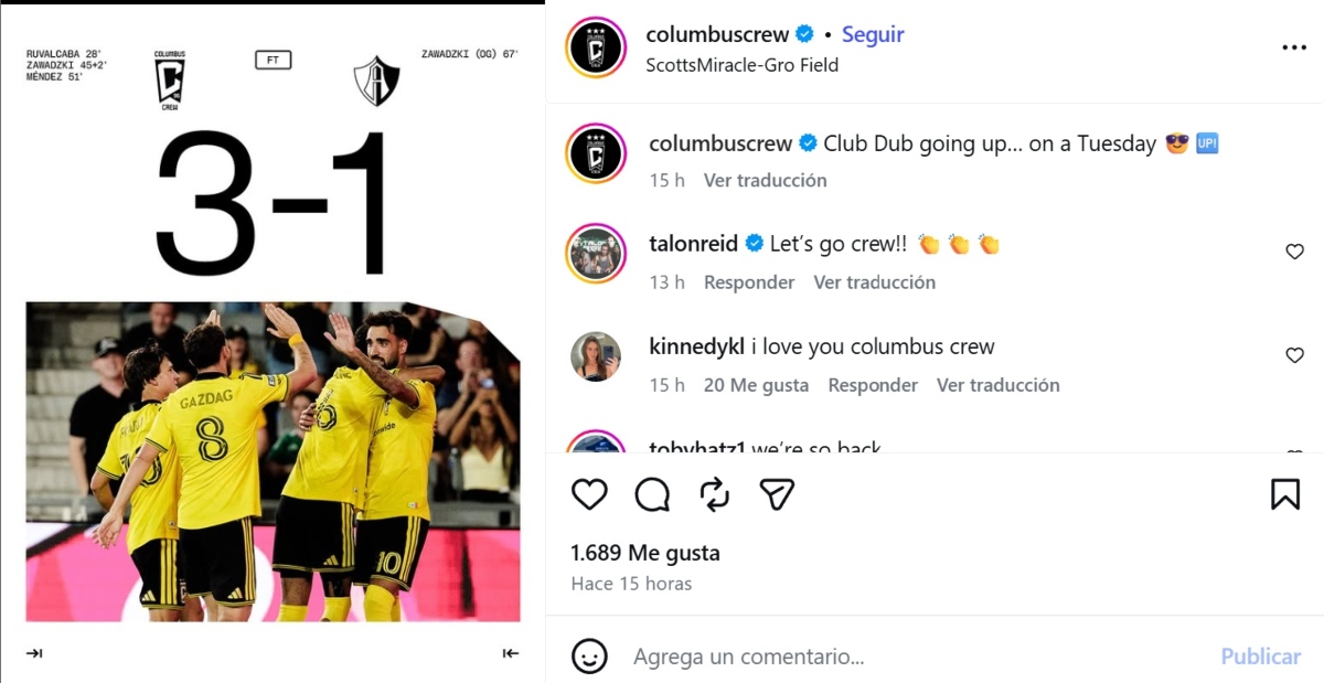 Columbus Crew vence al Atlas