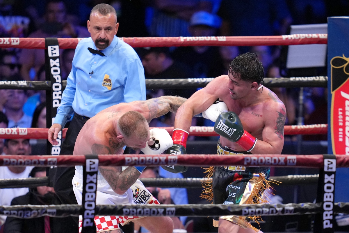 Lester Martínez sacude las 168 libras: noquea a Plantic y ahora quiere a Canelo Álvarez