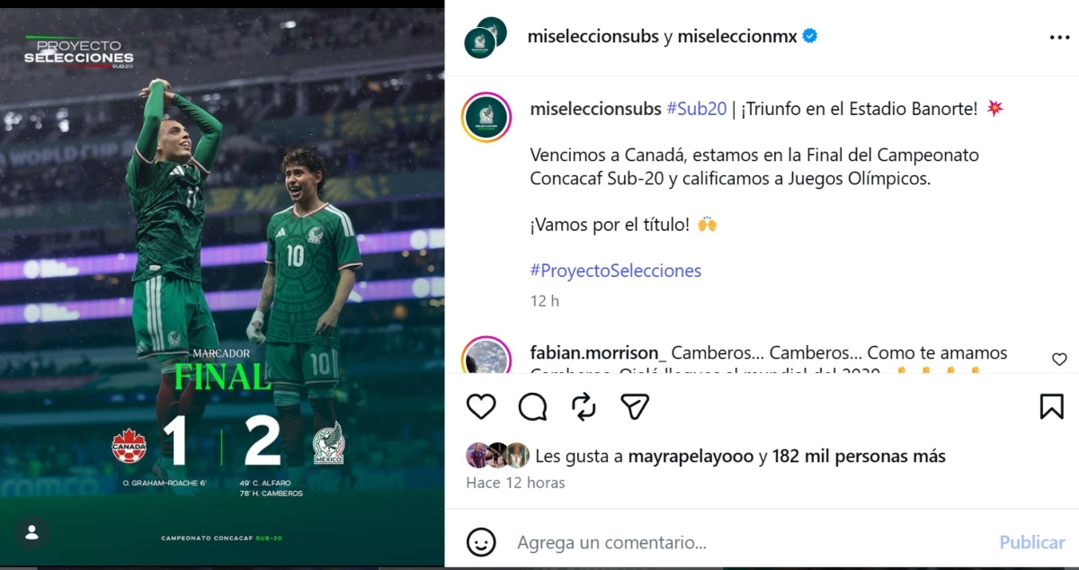 México Sub-20 consigue boleto a Juegos Olímpicos