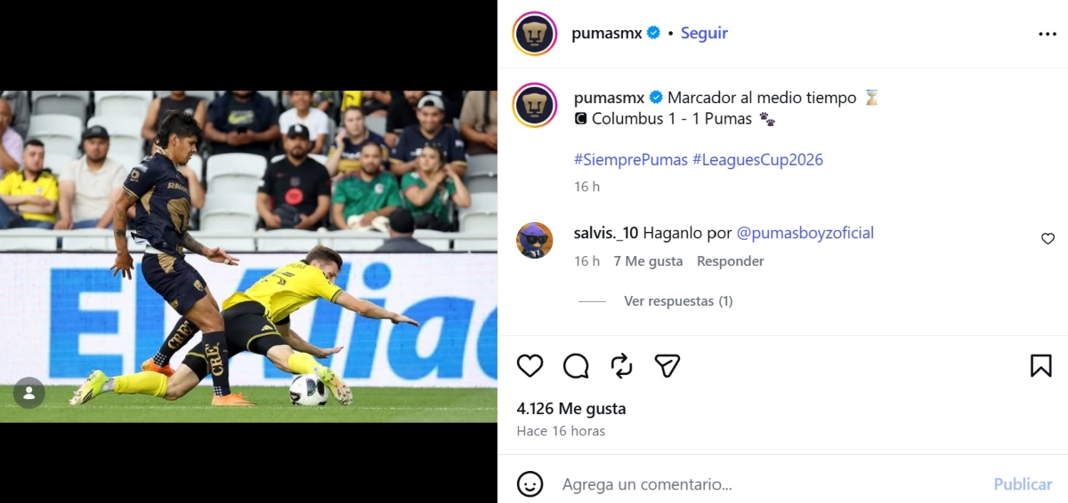 Pumas queda eliminado de la Leagues Cup