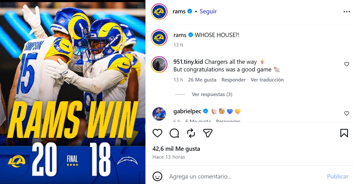 Los Angeles Rams terminan invictos la pretemporada