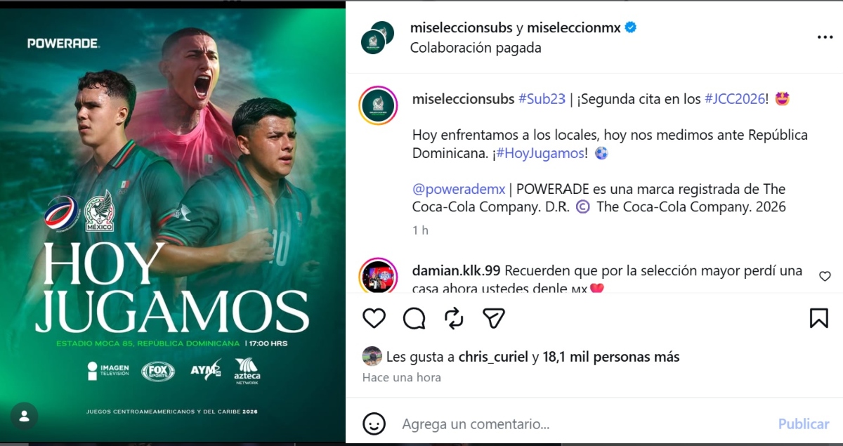 México Sub-23 enfrenta República Dominicana