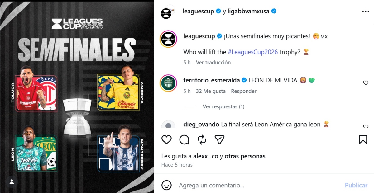 Leagues Cup 2026 semifinales
