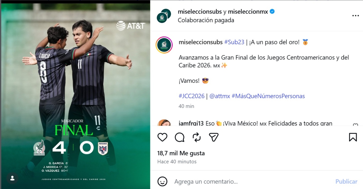 México Sub-23 avanza a la final