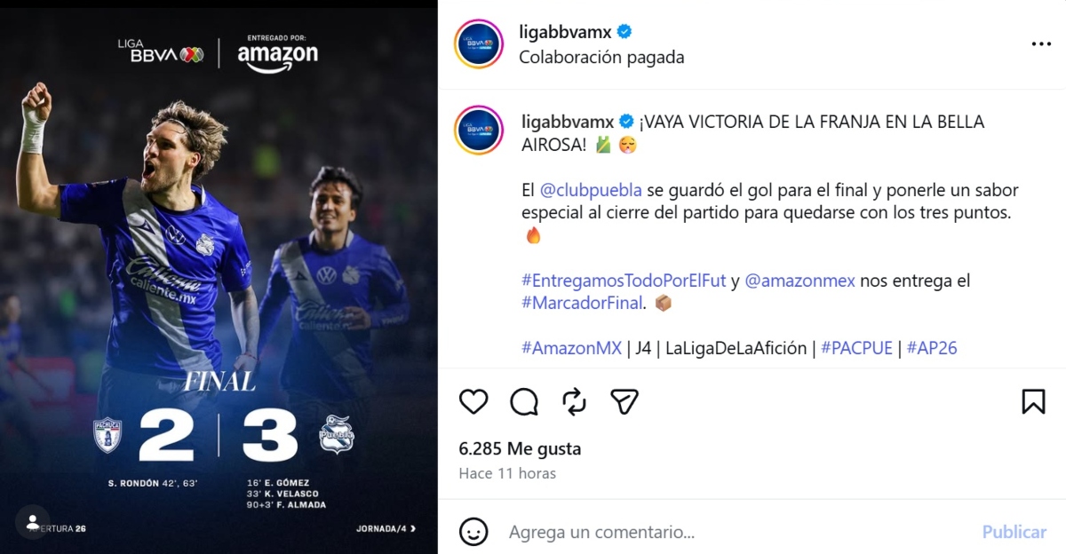 Liga MX: tabla tras Jornada 4