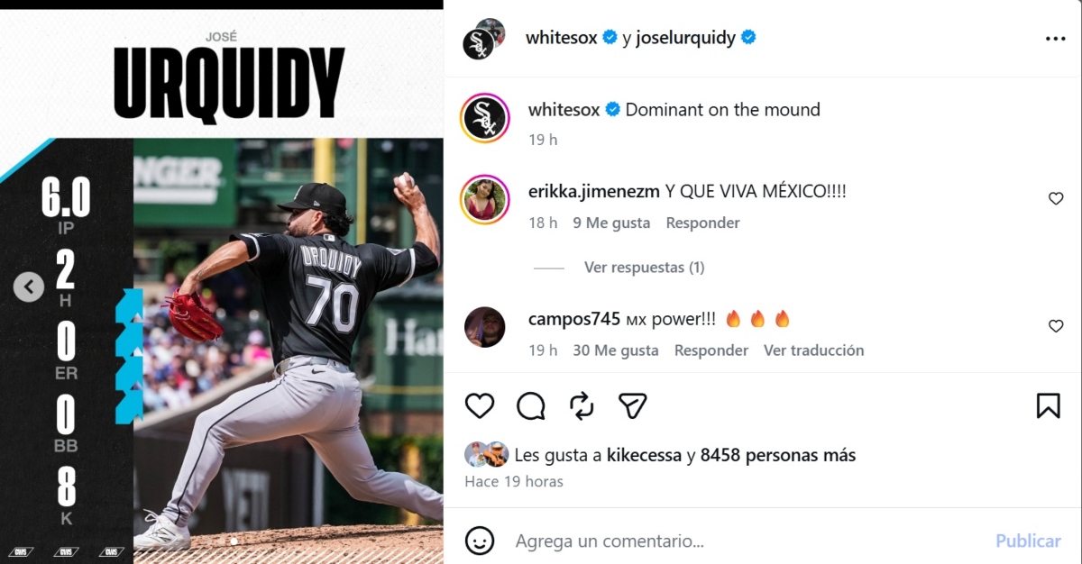 José Urquidy brilla con White Sox