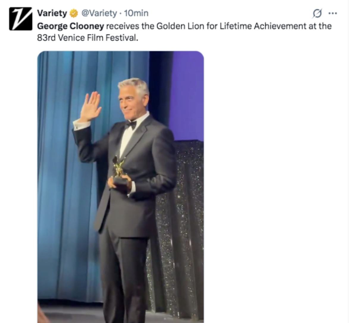 George Clooney espera que las cosas mejoren para EEUU