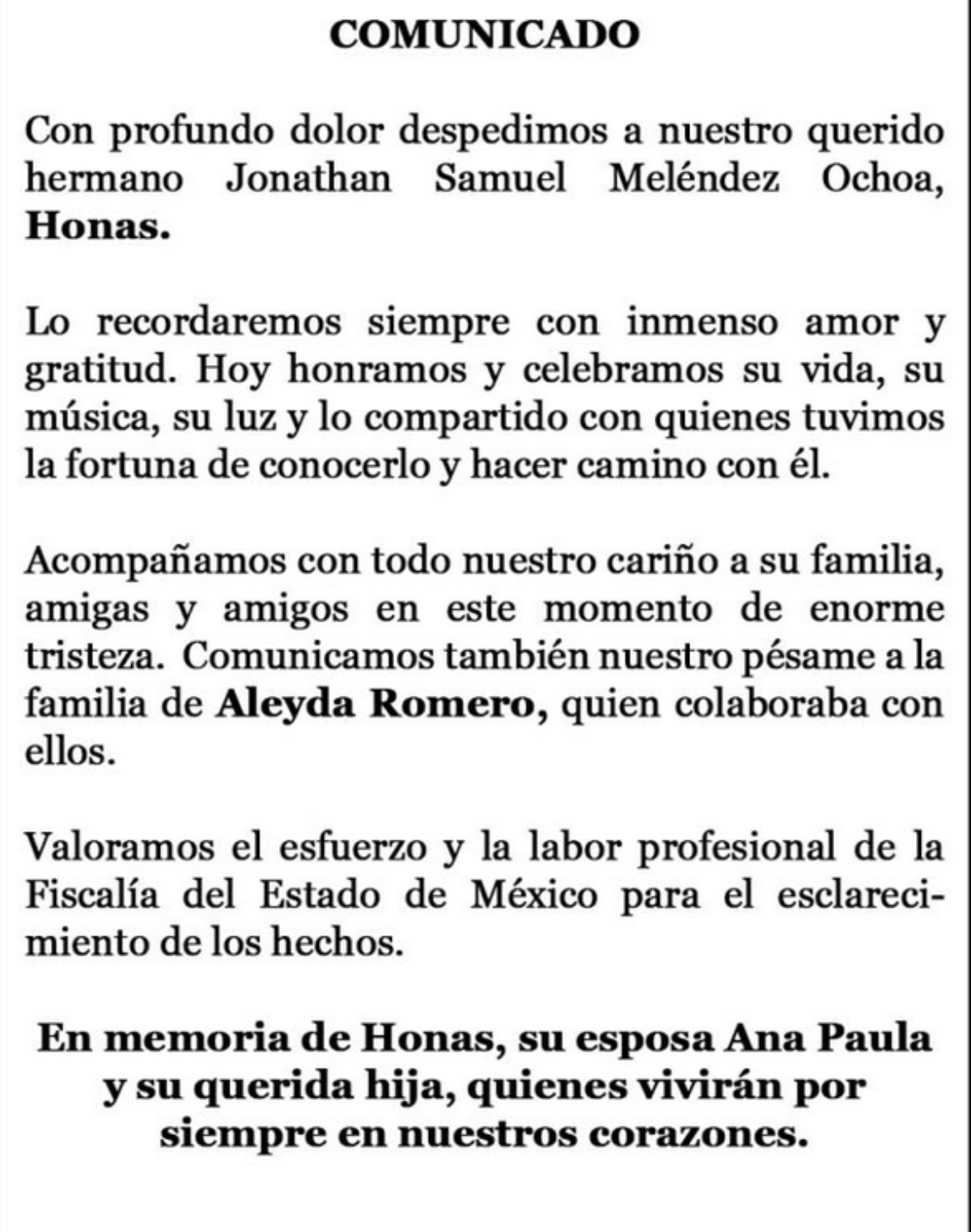 Camilo Séptimo rompe el silencio tras el crimen de su fundador Jonathan Meléndez