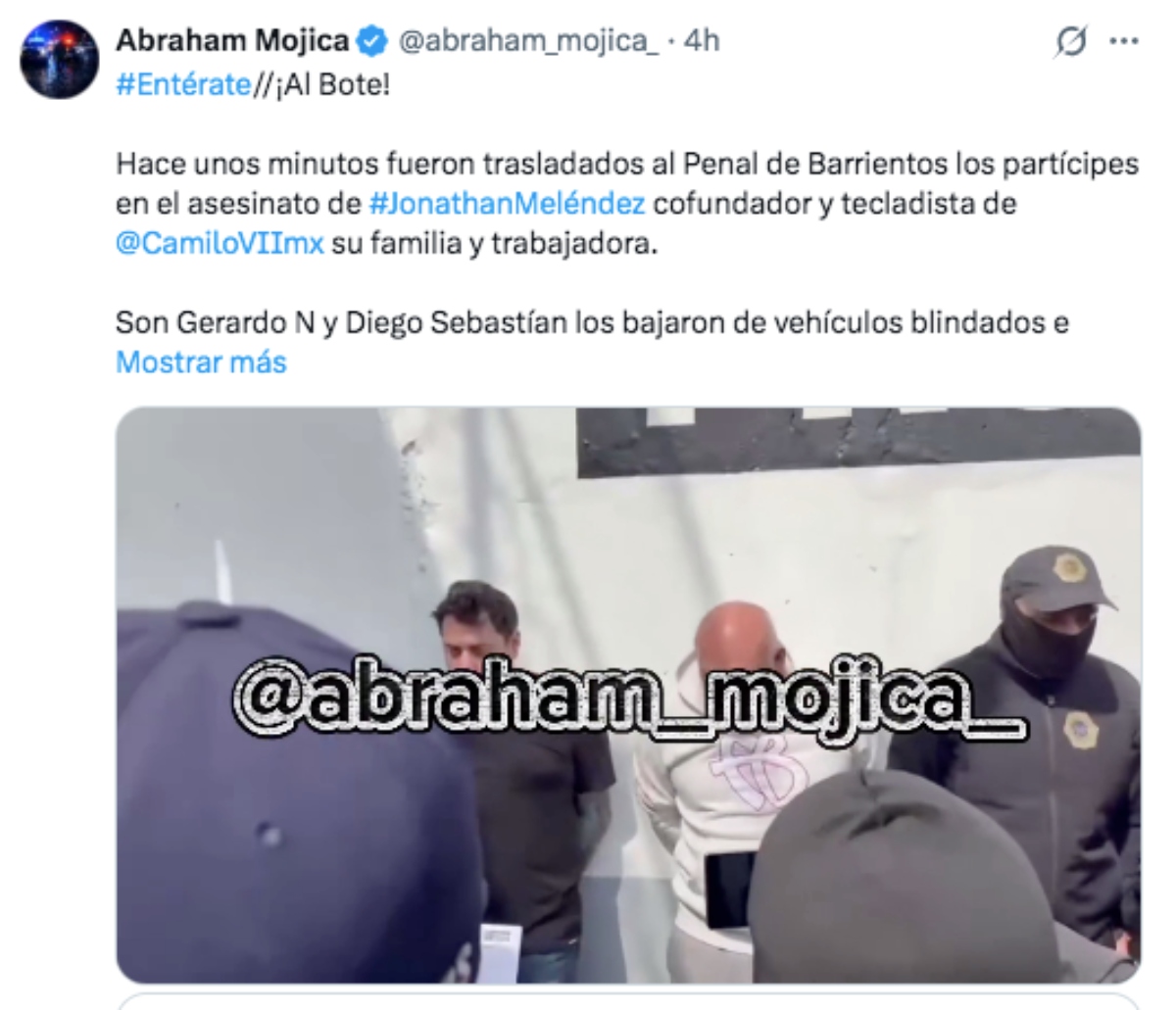 Dan a conocer lo que provocó la tragedia del músico Jonathan Meléndez