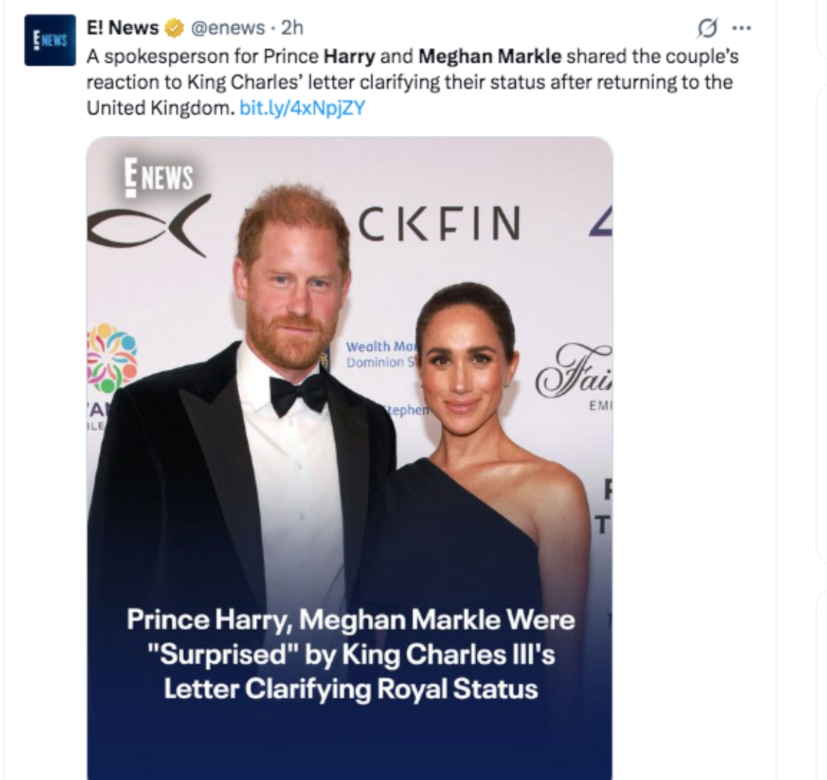 Harry y Meghan Markle indignados por ya no ser parte de la monarquía británica