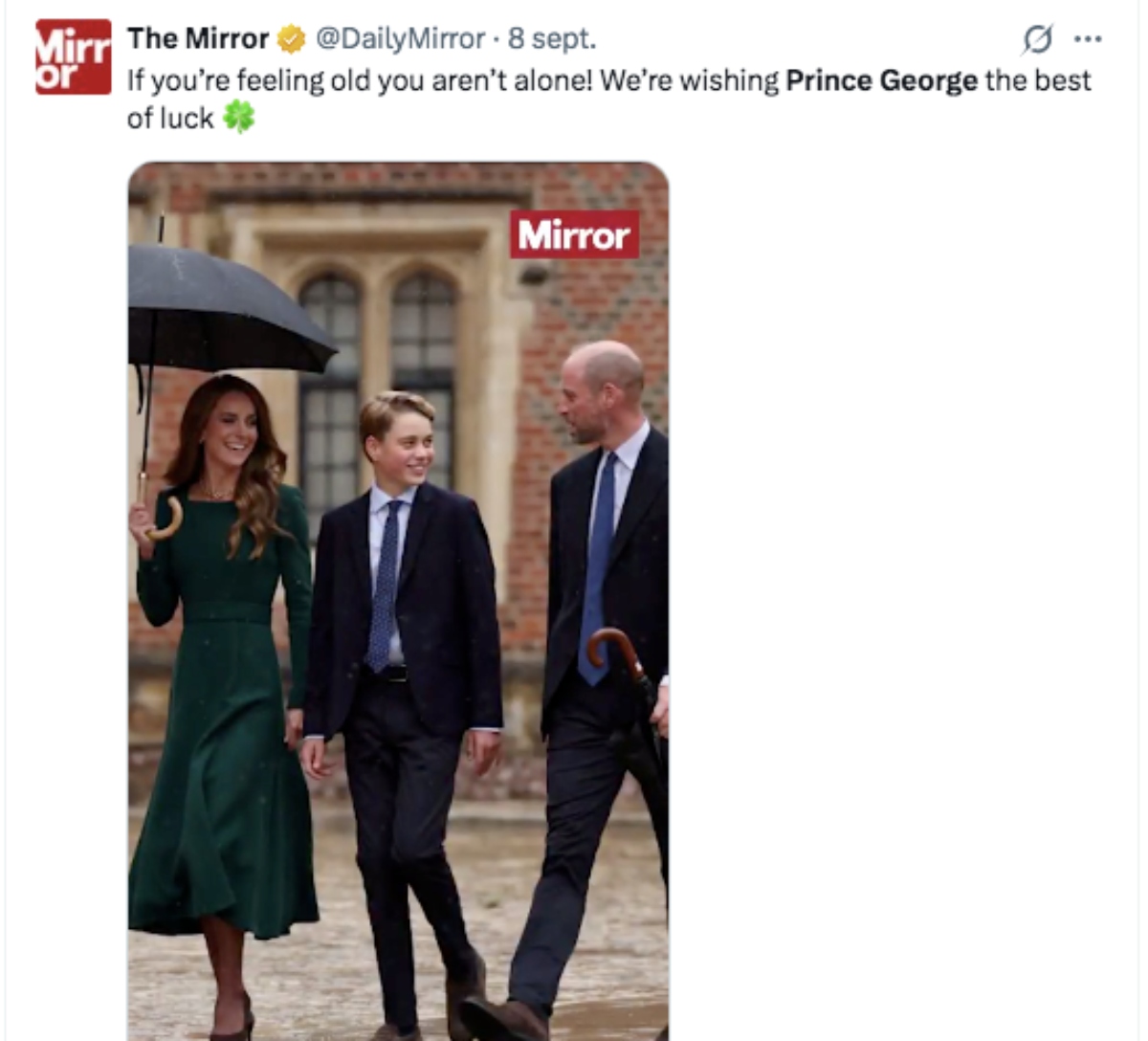 El príncipe George comienza su nueva etapa de estudiante en el colegio Eton