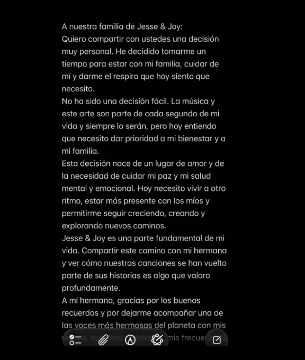 Jesse Huerta del grupo 'Jesse & Joy' anuncia retiro musical