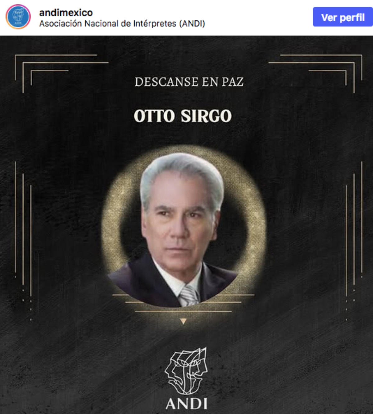 Muere a los 79 años el famoso actor de telenovelas Otto Sirgo