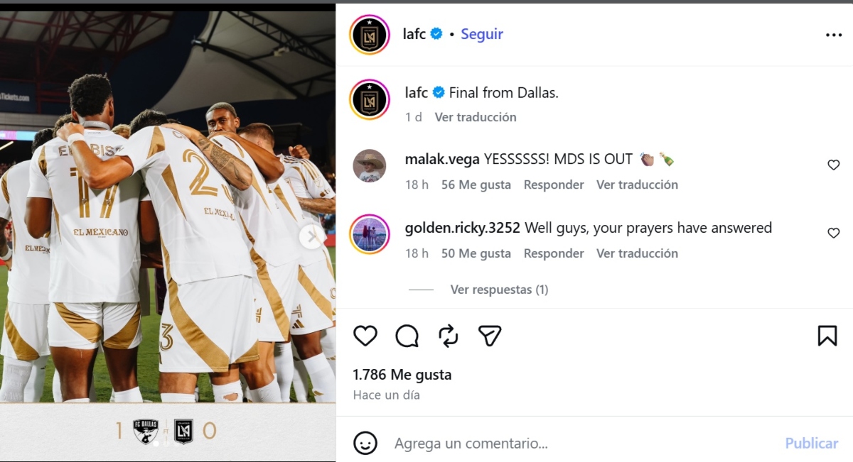 LAFC despide a Marc Dos Santos