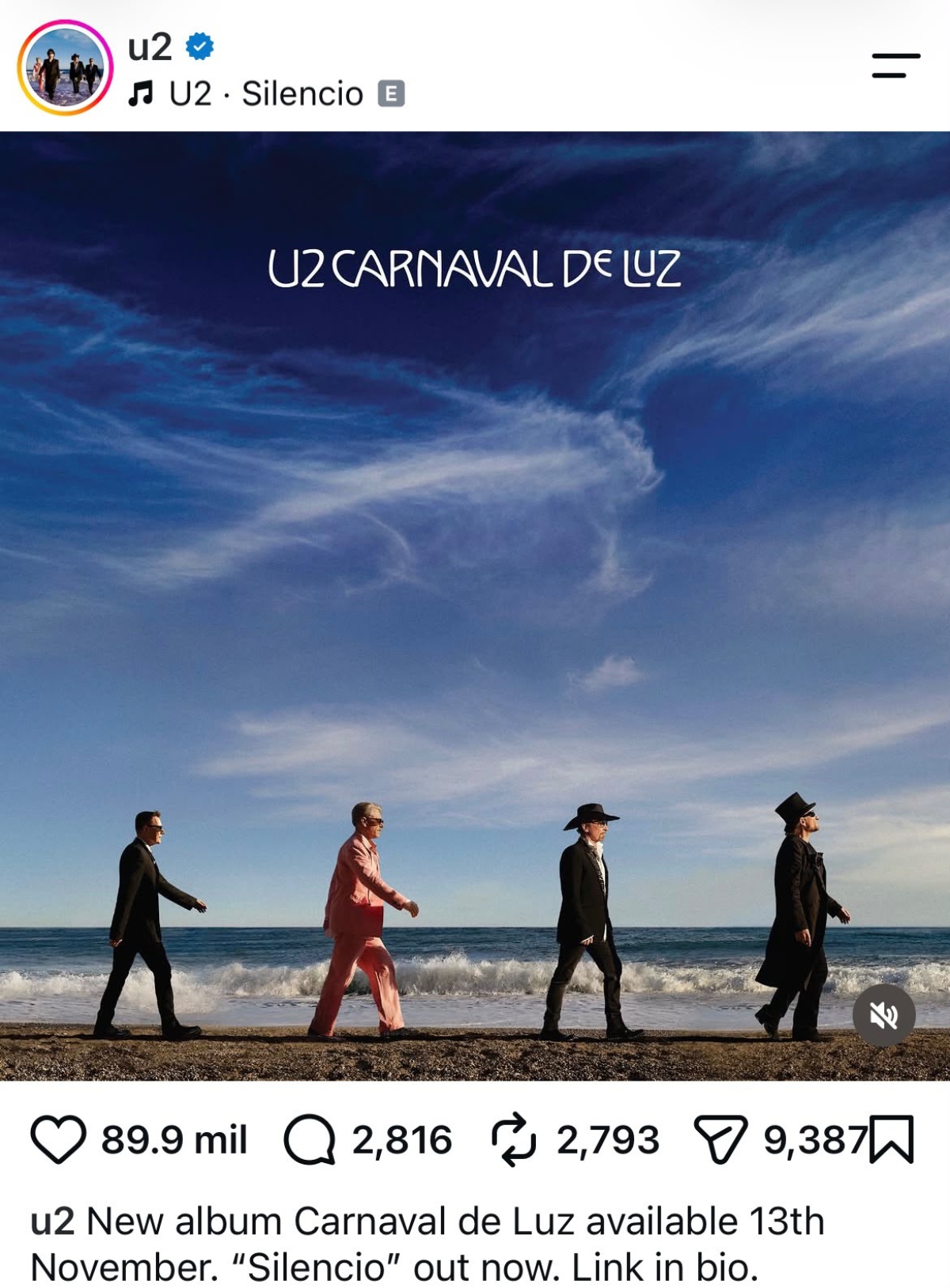 U2's new album, 'Carnaval De Luz,' will feature songs by Rosalía and Dolly Parton