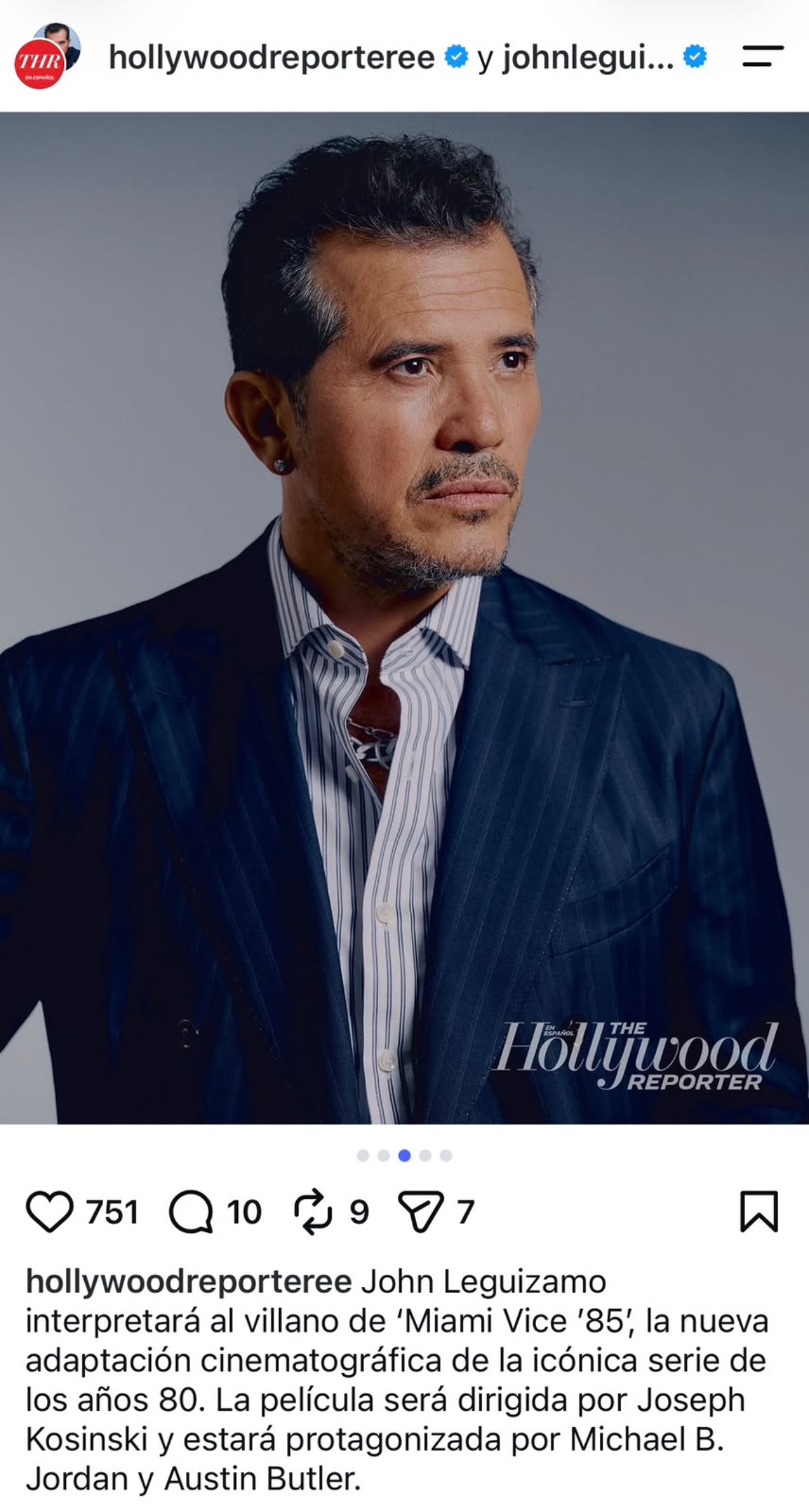 John Leguizamo estelarizará el thriller 'Miami Vice 85'