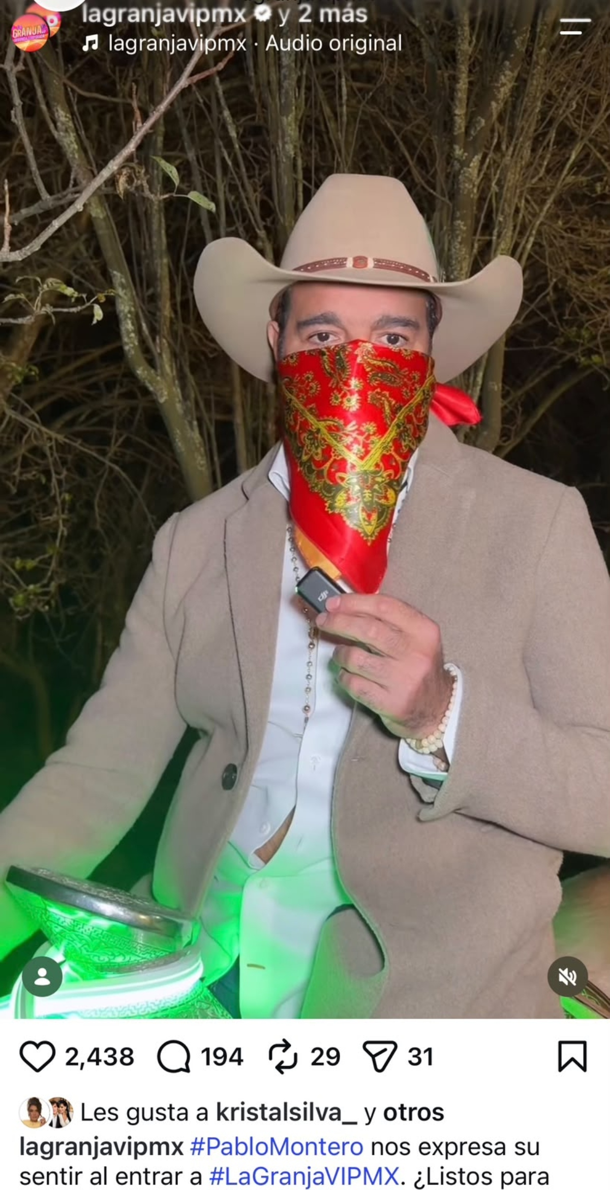 Pablo Montero entra al reality 'La Granja VIP'