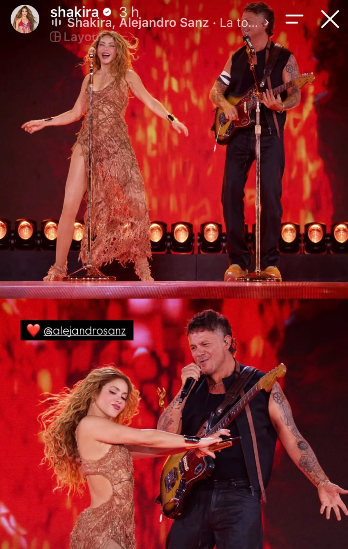 Shakira sings 