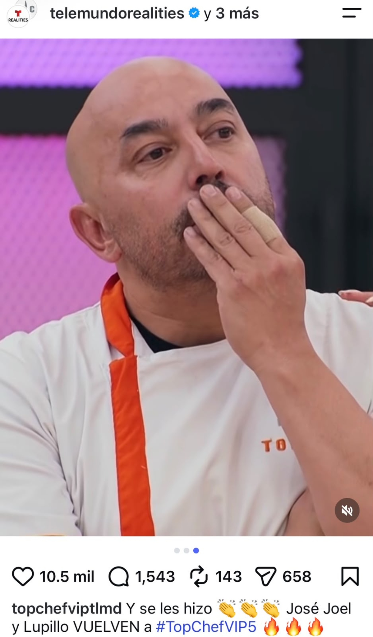 Lupillo Rivera Returns to 'Top Chef VIP' After Resigning