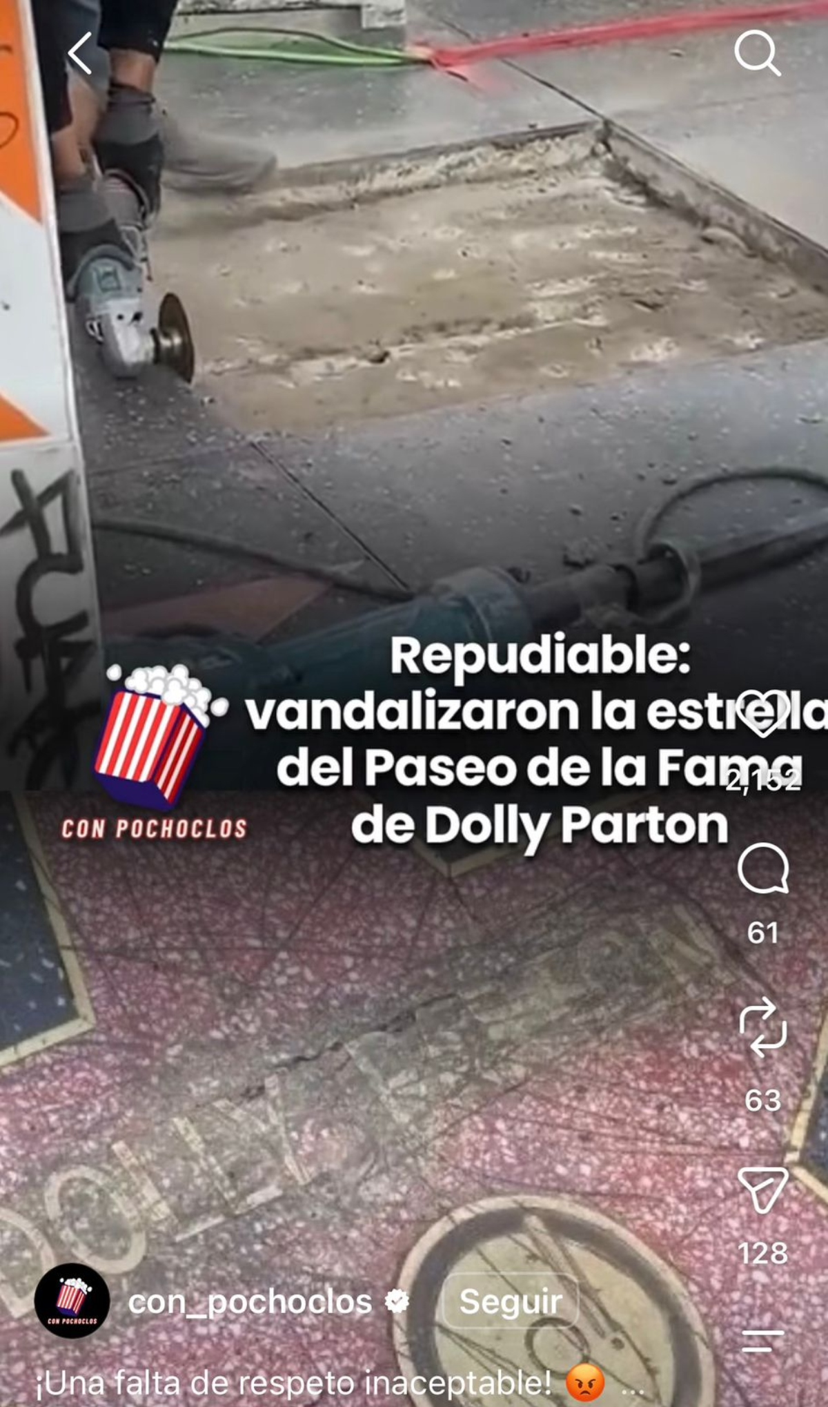 Vandalizaron estrella Dolly Parton en Paseo de la Fama de Hollywood