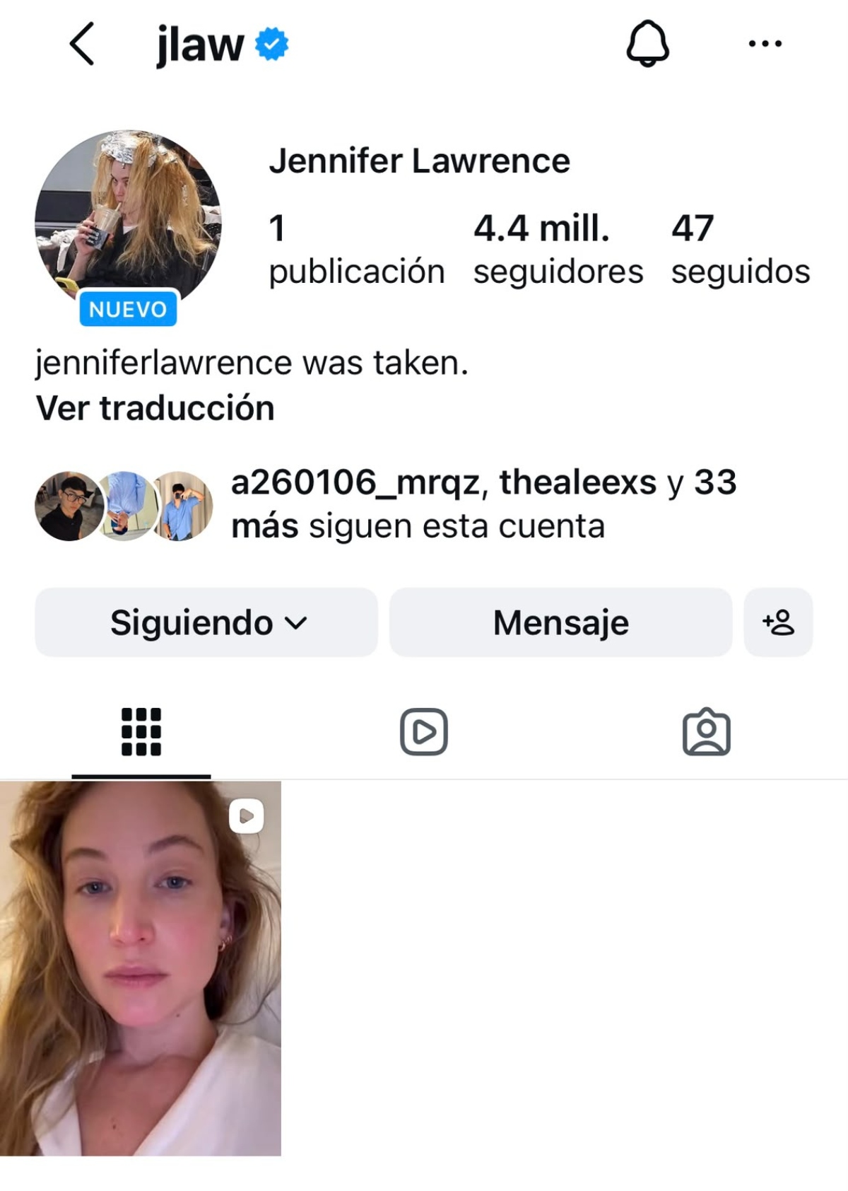 Jennifer Lawrence por fin se une a Instagram hace advertencia